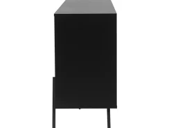 Beliani Senkki 3 Laatikkoa 2 Ovea Vaalea Puu/Musta Blackpool Discount