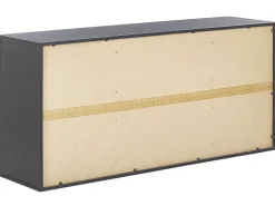 Beliani Senkki 2 Laatikkoa 2 Ovea Vaalea Puu/Musta Salter Cheap