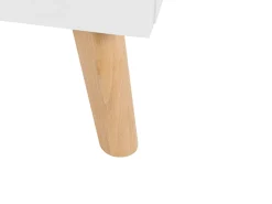 Beliani Senkki 2 Laatikkoa Kaappi Valkoinen/Vaalea Puu Fili Store