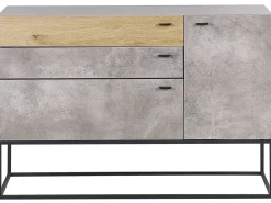 Beliani Senkki 3 Laatikkoa Kaappi Vaaleanharmaa/Vaalea Puu Arietta Discount