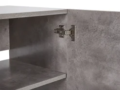 Beliani Senkki 3 Laatikkoa Kaappi Vaaleanharmaa/Vaalea Puu Arietta Discount