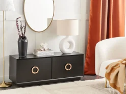 Beliani Senkki 4 Ovea 4 Hyllya Musta Oxnard Fashion