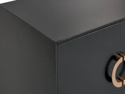 Beliani Senkki 4 Ovea 4 Hyllya Musta Oxnard Fashion