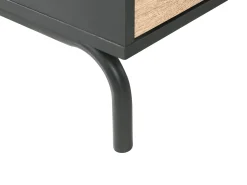 Beliani Senkki 4 Ovea 4 Hyllya Musta/Vaalea Puu Arkley Discount