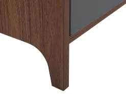 Beliani Senkki 3 Ovea 4 Hyllya Tumma Puu/Harmaa Medfort Flash Sale