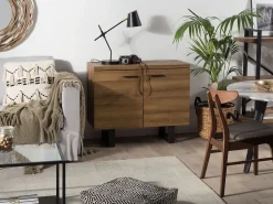 Beliani Senkki 2 Ovea 4 Hyllya Tumma Puu Timber Best Sale