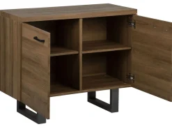 Beliani Senkki 2 Ovea 4 Hyllya Tumma Puu Timber Best Sale