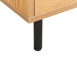 Beliani Senkki 3 Ovea 6 Hyllya Vaalea Puu/Musta Nikea Online