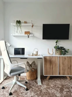 Beliani Senkki 2 Ovea 4 Hyllya Valkoinen/Vaalea Puu Milo Outlet