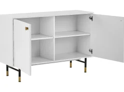 Beliani Senkki 2 Ovea 4 Hyllya Valkoinen Adante Flash Sale