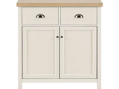 Beliani Senkki 2 Ovea 2 Laatikkoa Kermanvalkoinen/Vaalea Puu Clio Hot