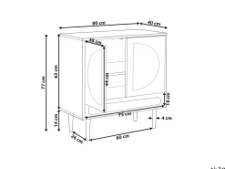 Beliani Senkki 2 Ovea Laatikko Vaalea Puu Potosi Discount