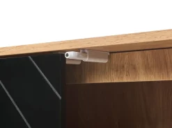 Beliani Senkki 2 Ovea Vaalea Puu/Musta Bristow Shop