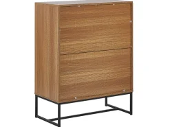 Beliani Senkki 4 Ovea Vaalea Puu/Valkoinen Nueva New