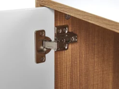 Beliani Senkki 4 Ovea Vaalea Puu/Valkoinen Nueva New