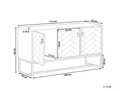 Beliani Senkki 3 Ovea Vaalea Puu/Valkoinen Nueva Cheap