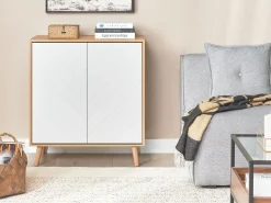 Beliani Senkki 2 Ovea Vaalea Puu/Valkoinen Bristow Online