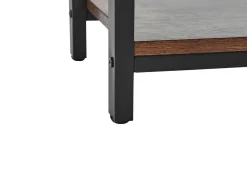 Beliani Senkki Kaappi 3 Hyllya Tumma Puu/Musta Vilseck Shop