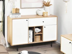 Beliani Senkki Laatikko 2 Ovea Vaalea Puu/Valkoinen Itaca Discount