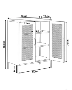 Beliani Senkki Teras 2 Ovea 3 Hyllya Vihrea Wakatipu Cheap