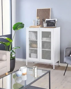 Beliani Senkki Teras 2 Ovea 3 Hyllya Valkoinen Wakatipu Store