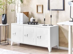 Beliani Senkki Teras 3 Ovea 2 Hyllya Valkoinen Cardiff Hot