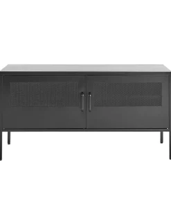 Beliani Senkki Teras 2 Ovea 2 Hyllya Musta Morley Fashion