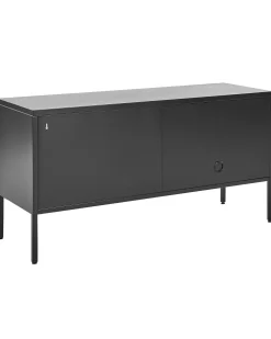 Beliani Senkki Teras 2 Ovea 2 Hyllya Musta Morley Fashion