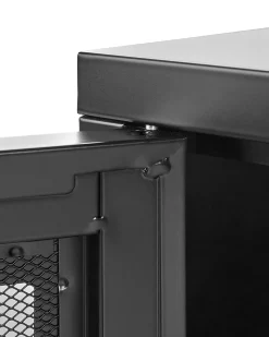 Beliani Senkki Teras 2 Ovea 2 Hyllya Musta Morley Fashion