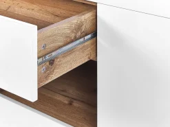 Beliani Senkki/Tyopoyta 2 Laatikkoa 2 Ovea Valkoinen Goran Clearance