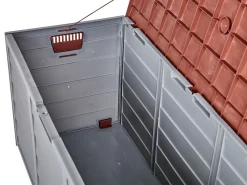 Beliani Säilytyslaatikko Puutarhaan 112X50 Cm Beige/Ruskea Locarno Fashion