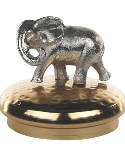 Beliani Säilytyspurkki Alumiini/Lasi Kulta/Hopea 2 Kpl Laki Best Sale