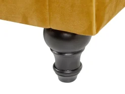 Beliani Sinapinkeltainen Samettiverhoiltu Sohvaryhma Chesterfield Hot