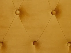 Beliani Sinapinkeltainen Samettiverhoiltu Sohvaryhma Chesterfield Hot