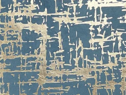 Beliani Sininen Koristetyynysetti Kultaisella Kuviolla 2 Kpl 45 X 45 Cm Gardenia Sale