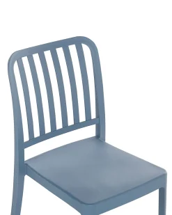 Beliani Sininen Puutarhatuoli 4 Kpl Sersale New