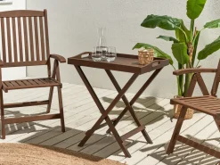 Beliani Sivupoyta Akaasia Tumma Puu Amantea Clearance