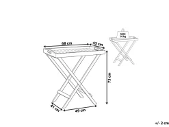 Beliani Sivupoyta Akaasia Vaalea Puu Java Store