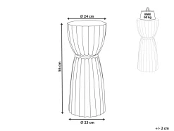 Beliani Sivupoyta Alumiini Kulta Ouyen Flash Sale