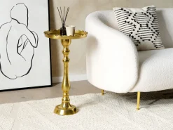 Beliani Sivupoyta Alumiini Kulta Timaru Online