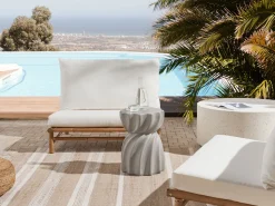 Beliani Sivupoyta Harmaa Algua Best Sale