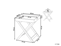 Beliani Sivupoyta Harmaa Chester Clearance