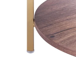 Beliani Sivupoyta Lasitasolla Kulta/Tumma Puu Libby Sale