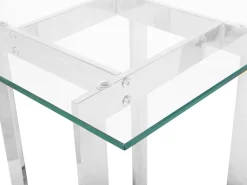 Beliani Sivupoyta Lasitasolla Rosteri Hopea Crystal Cheap