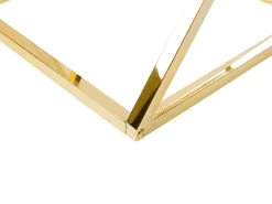 Beliani Sivupoyta Lasitasolla Rosteri Kulta Beverly Sale