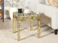 Beliani Sivupoyta Mangopuu Kulta/Musta Palasi Sale