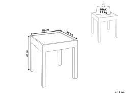 Beliani Sivupoyta Mangopuu Kulta/Musta Palasi Sale