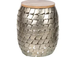 Beliani Sivupoyta Mangopuu/Rauta Vaalea Puu/Hopea Jabiru Flash Sale