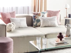 Beliani Sivupoyta Marmori/Rauta Valkoinen/Musta Taree Outlet