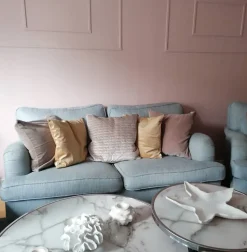 Beliani Sivupoyta Metalli Marmorikuvio Valkoinen/Hopea Meridian Ii Online